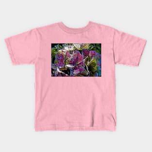 Colorful Hydrangea Ornament Kids T-Shirt